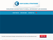 Tablet Screenshot of kamglobalstrategies.com